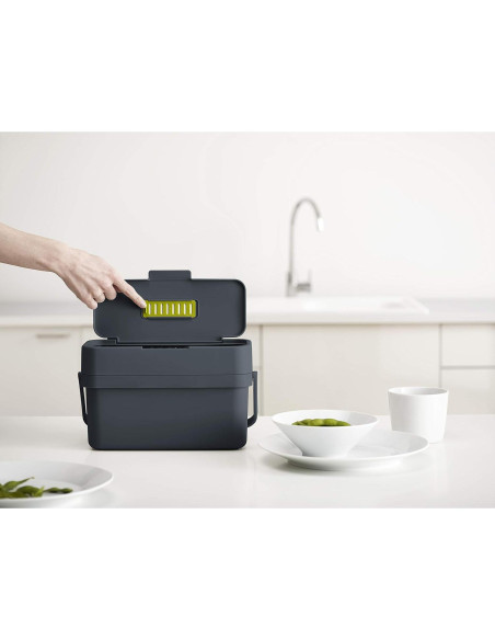 Caddy de Residuos Alimentarios Joseph Joseph 4L Montable Grafito