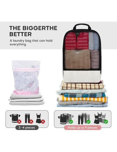 Set de 4 Cubos de Compresión SDGFUI para Viajes Beige