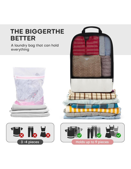 Set de 4 Cubos de Compresión SDGFUI para Viajes Beige