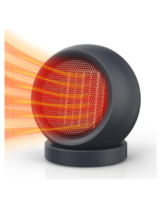 Calentador Eléctrico de Cerámica PTC Coolfor 0.61 kg Gris