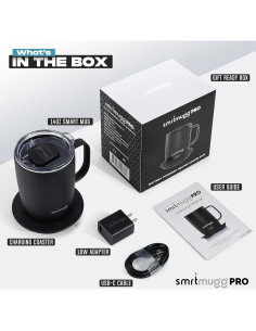 Taza de Café Autocalentable SmrtMugg Pro 414 ml - Control T 2