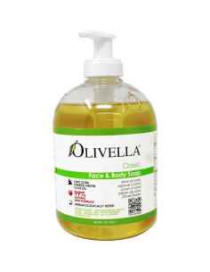 Jabón líquido de cara y cuerpo Olivella 2 x 500 ml 2