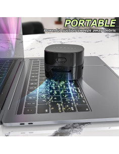 Aspiradora de Escritorio IGOKOTI Mini Inalámbrica 1300Pa 2