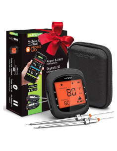 Termómetro BBQ Bluetooth NutriChef con 2 Probes y Funda
