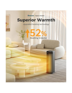 Calefactor Eléctrico BREEZOME MG26QN 1500W Oscilante 90 2