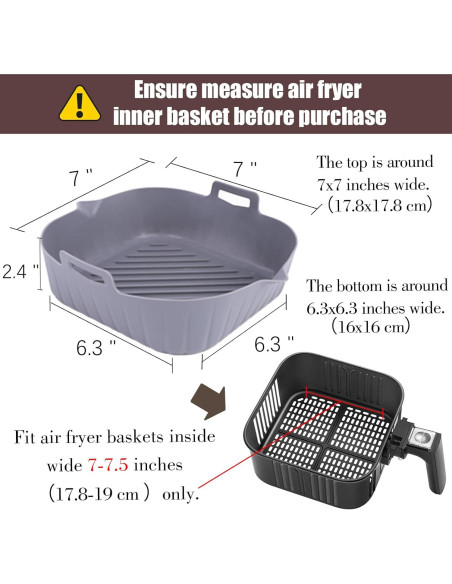 Forros de Silicona Cuadrados Golden Associate 7" Reutilizables