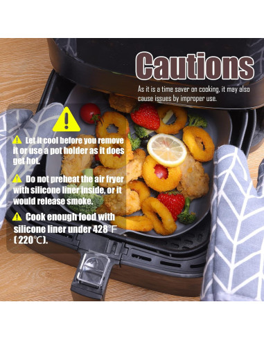 Forros de Silicona Cuadrados Golden Associate 7" Reutilizables