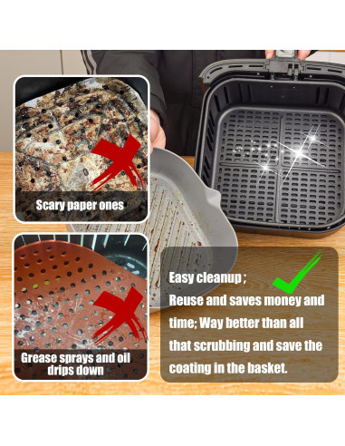 Forros de Silicona Cuadrados Golden Associate 7" Reutilizables