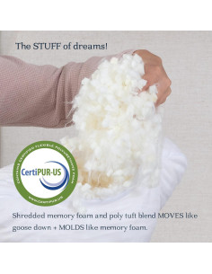 Almohada Ajustable DreamyBlue Reina Espuma Viscoelástica Hipoalergénica 2