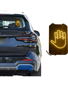 Luz LED de Dedo FiHoii para Coche - Accesorio Divertido Negro 2