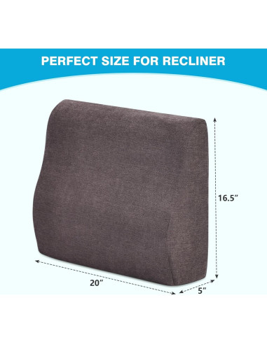 Almohada de Soporte Lumbar TANYOO con Espuma de Memoria 50.8x12.7 cm