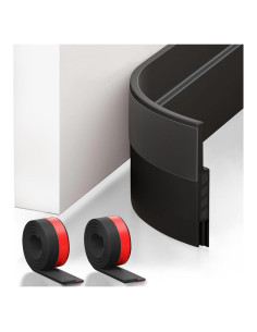 Barrera de Corrientes Suptikes 2 Piezas 5.1 cm x 99 cm Negro