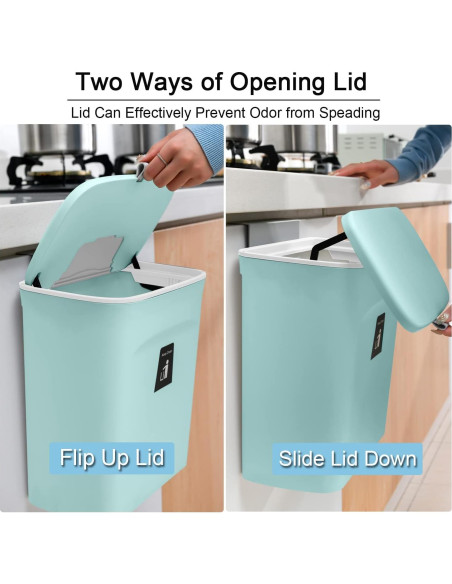 Cubo de Compostaje Tiyafuro 9.1L con Tapa para Cocina y Baño