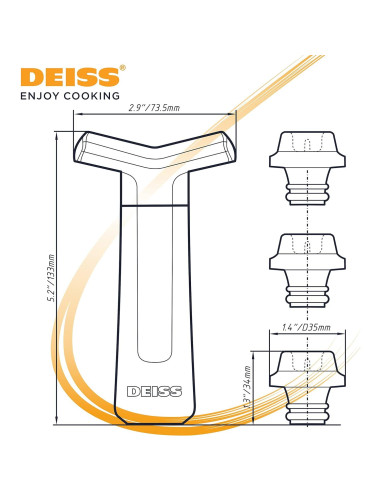 Bomba de Vacío Conservadora de Vino Deiss con 3 Tapones