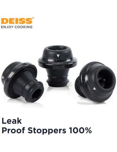 Bomba de Vacío Conservadora de Vino Deiss con 3 Tapones