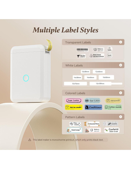 Impresora de Etiquetas D110 Bluetooth DEEPIN, Portátil, Sin Tinta