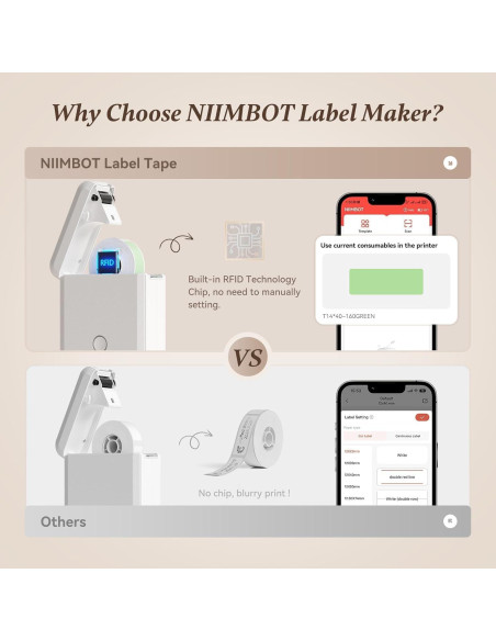 Impresora de Etiquetas D110 Bluetooth DEEPIN, Portátil, Sin Tinta