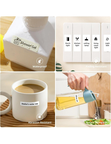 Impresora de Etiquetas D110 Bluetooth DEEPIN, Portátil, Sin Tinta