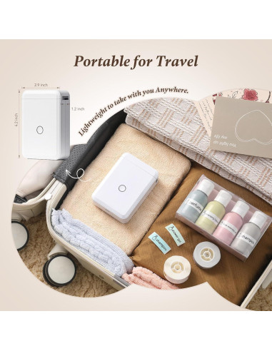 Impresora de Etiquetas D110 Bluetooth DEEPIN, Portátil, Sin Tinta