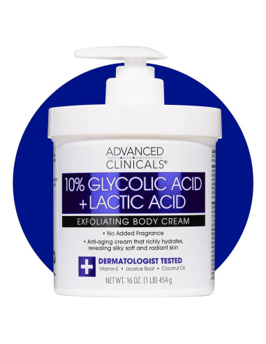 Crema Exfoliante Corporal Advanced Clinicals 453.6 g AHA