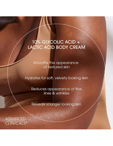 Crema Exfoliante Corporal Advanced Clinicals 453.6 g AHA