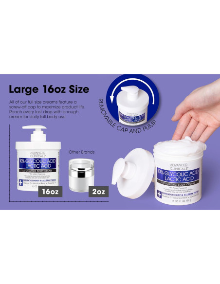 Crema Exfoliante Corporal Advanced Clinicals 453.6 g AHA