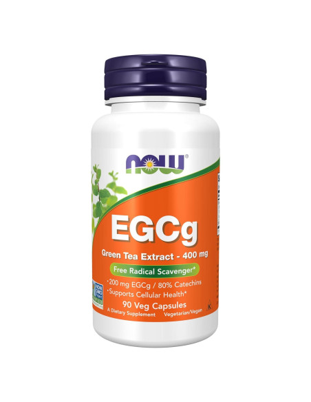 NOW Foods Extracto de Té Verde EGCg 400 mg 90 Cápsulas Veganas