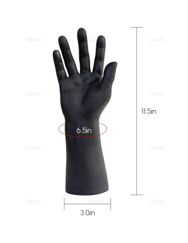 Soporte Organizador de Anillos AUEAR Maniquí Masculino Negro