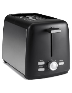 Tostadora 2 Rebanadas Amazon Basics 800W Negro y Plata