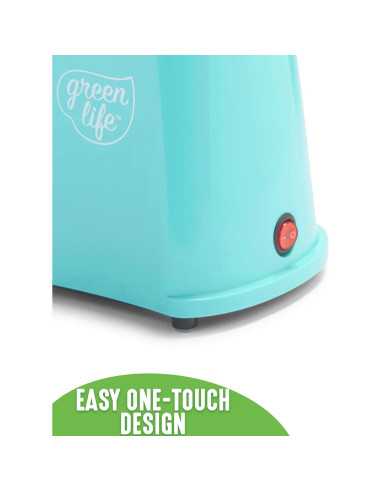 Fabricante de Palomitas Eléctrico GreenLife 18 Tazas Turquesa