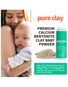Polvo de Arcilla Bentonita Orgánica para Bebés 226g - PURE CLAY 2