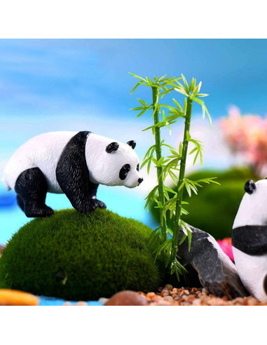 Conjunto 30 PCS Árboles de Bambú Miniatura Woohome Verde