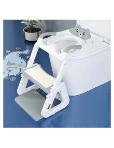 Asiento de Inodoro para Entrenamiento SOUL CHAT 2 Gris Ajustable