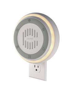 Máquina de Ruido Blanco Calm Me Redonda 20 Sonidos Luz Nocturna