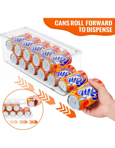 Organizador de Latas SCAVATA 2 Piezas Transparente 12 Latas