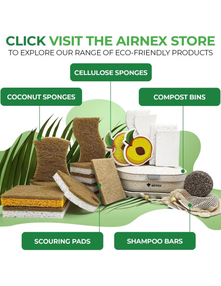 Cubo de Compostaje Plegable AIRNEX 3.53L Gris con Filtros