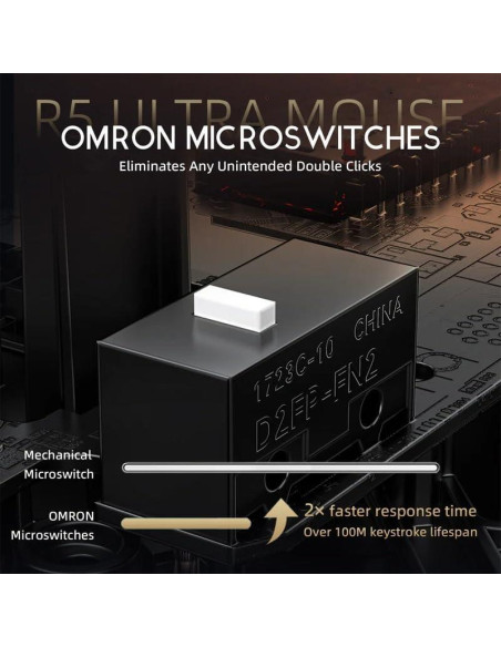 Ratón Gaming Inalámbrico Attack Shark R5 Ultra 39g 42K DPI