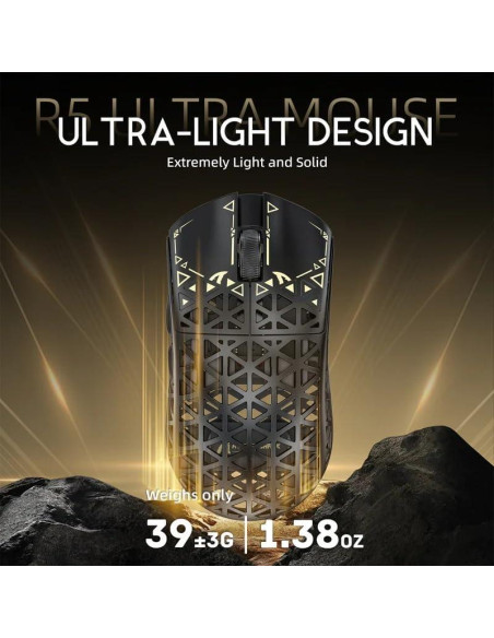 Ratón Gaming Inalámbrico Attack Shark R5 Ultra 39g 42K DPI