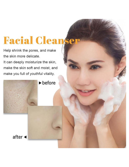 Limpiador Facial Espumoso de Cúrcuma HuaQing 190g