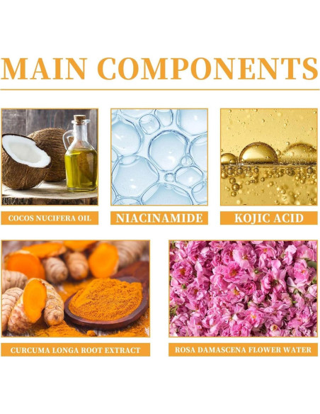 Limpiador Facial Espumoso de Cúrcuma HuaQing 190g