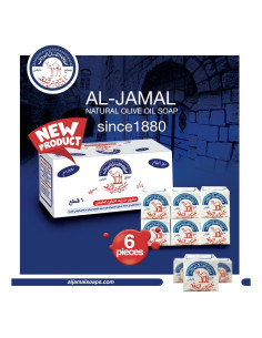 Jabón de Aceite de Oliva Orgánico Al-Jamal 6 Unidades 200g