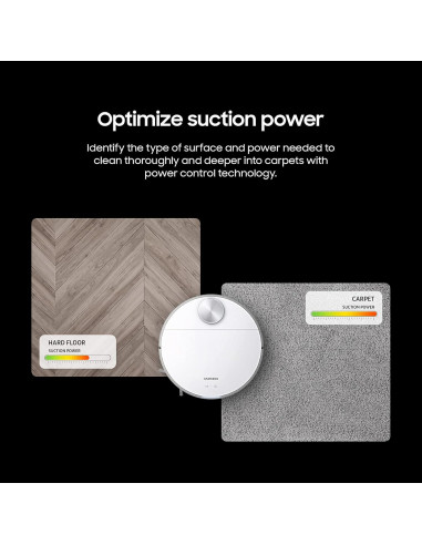 Aspiradora Robot Inalámbrica Samsung Jet Bot VR30T80313W, 0.4L