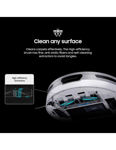 Aspiradora Robot Inalámbrica Samsung Jet Bot VR30T80313W, 0.4L