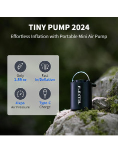 Bomba de Aire Portátil FLEXTAILGEAR 4kPa Mini para Inflables 2