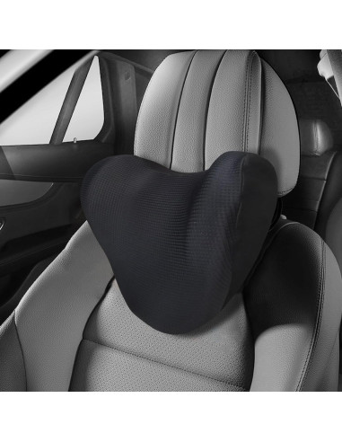 Almohada de reposacabezas SPRFUFLY de espuma viscoelástica negra