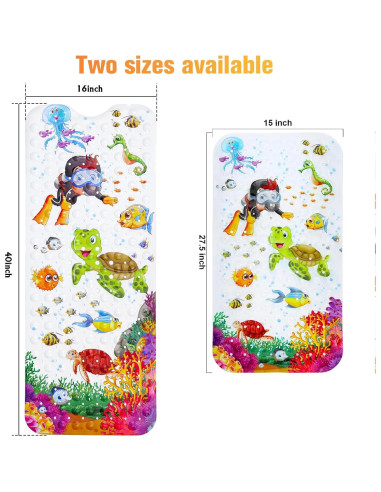 Alfombrilla de baño antideslizante Secopad 70x38cm Tortuga