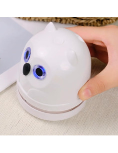 Mini Aspiradora de Migas Hallocool Búho Recargable USB 2W 2