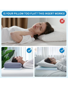 Almohada Ajustable LOFE Espuma con Memoria 3.05 cm Azul 2