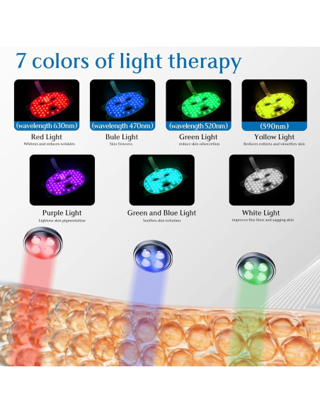 Máscara de Terapia de Luz Roja BUBLOC Inalámbrica LED 7 Colores Máscara de Terapia de Luz Roja BUBLOC Inalámbrica LED 7 Colores