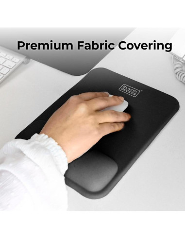 Alfombrilla Ergonómica BLACK+DECKER con Soporte para Muñeca